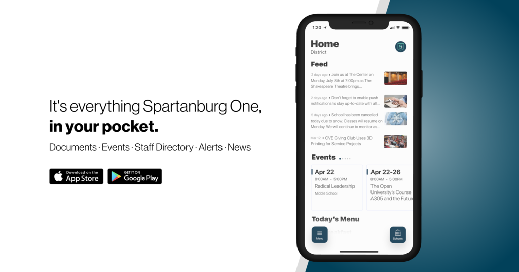 it's everything Spartanburg One, in your pocket.