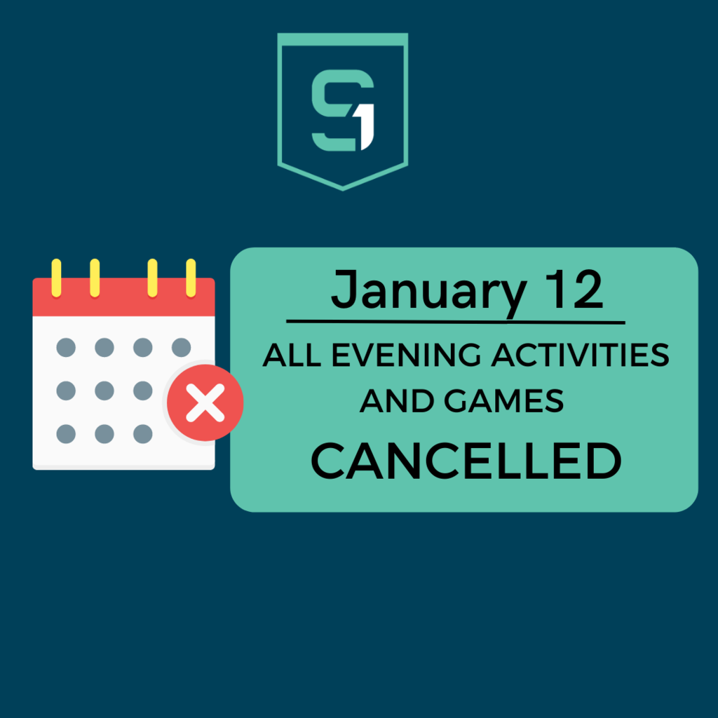 January 12 no evening activitives